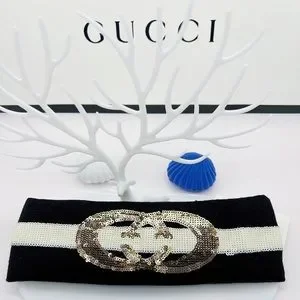 NWT Gucci Sequin GG Embellished Wool Headband Size M (57cm) Gucci | Accessories | Nwt Gucci Sequin Gg Embellished Wool  main image 3